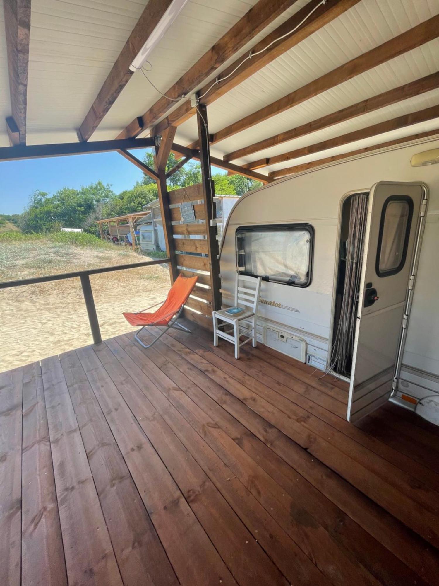 Sea Caravan On The Beach Kiten  Exterior foto