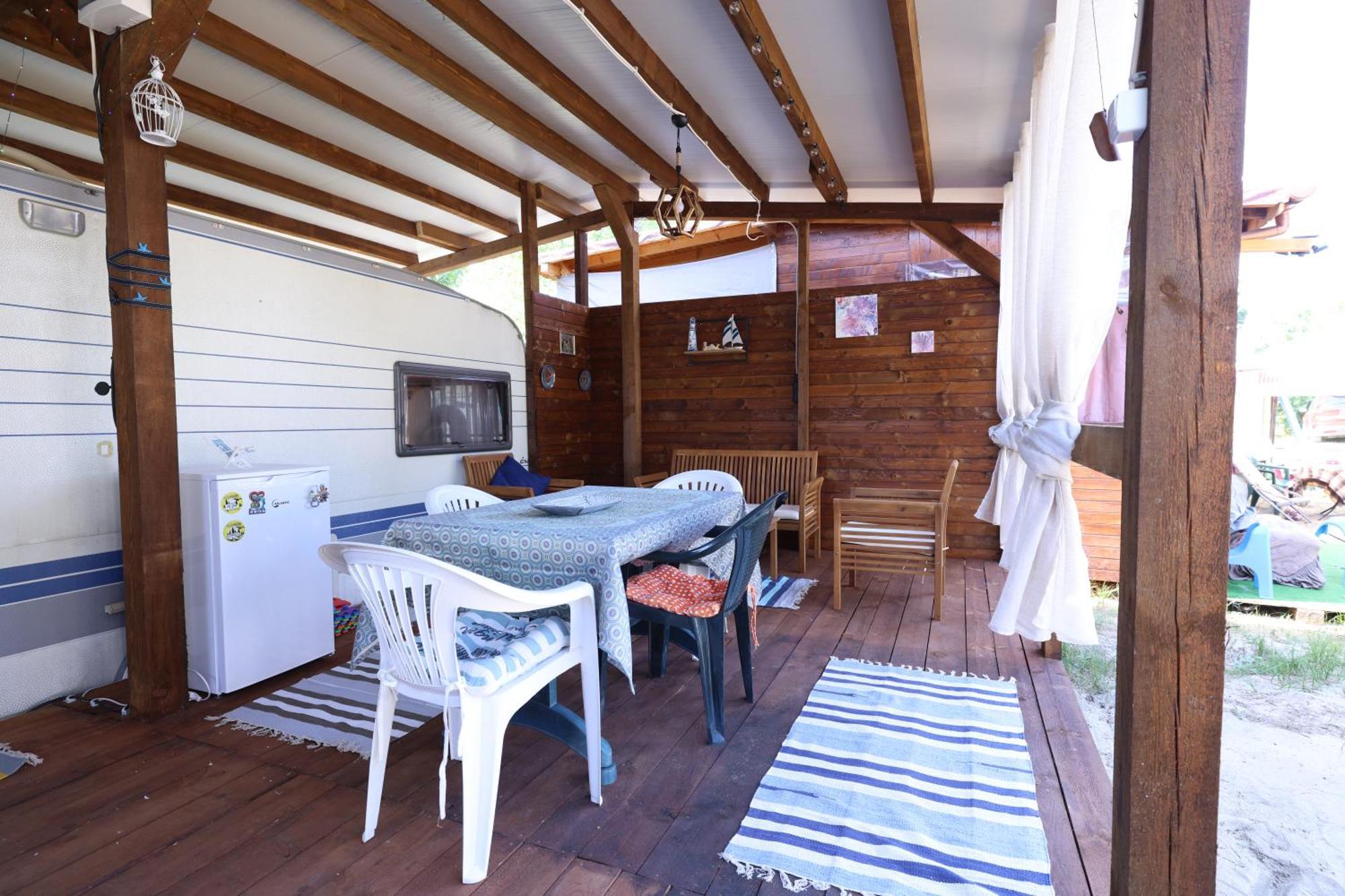 Sea Caravan On The Beach Kiten  Exterior foto